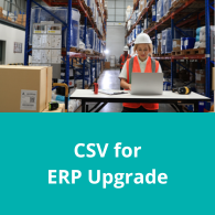 CSV for ERP Upgrade Button