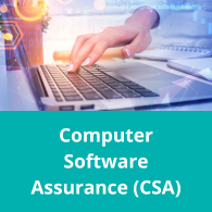 Computer Software Assurance (CSA) Button