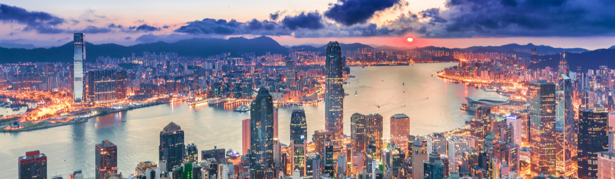 Hong Kong Skyline 1200x350